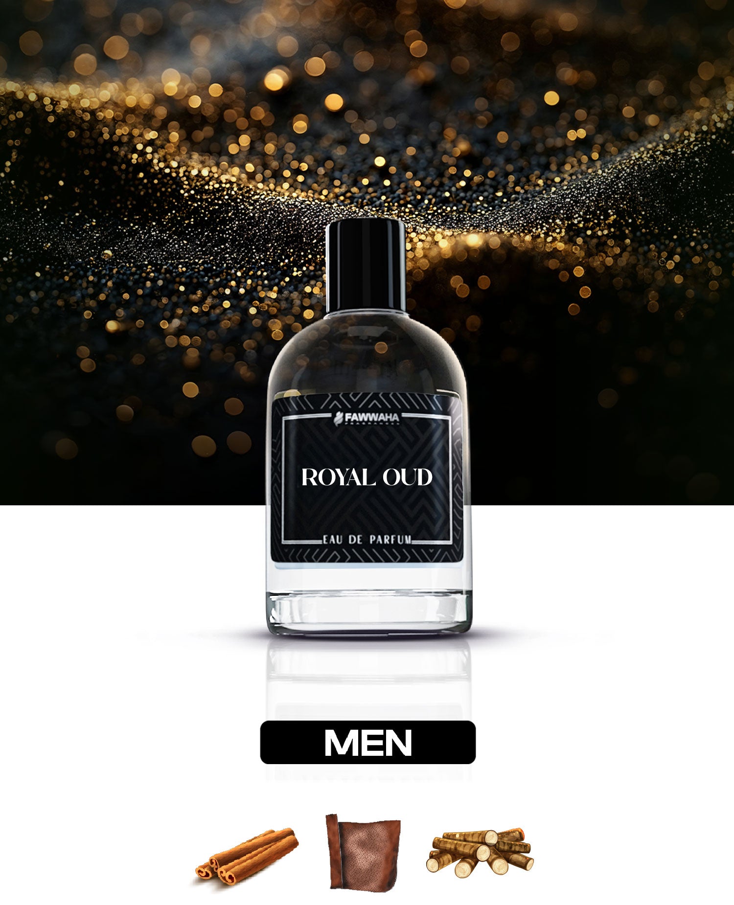 Royal Oud perfume – A luxurious and intense Arabic oud blend featuring warm amber and deep woody spices