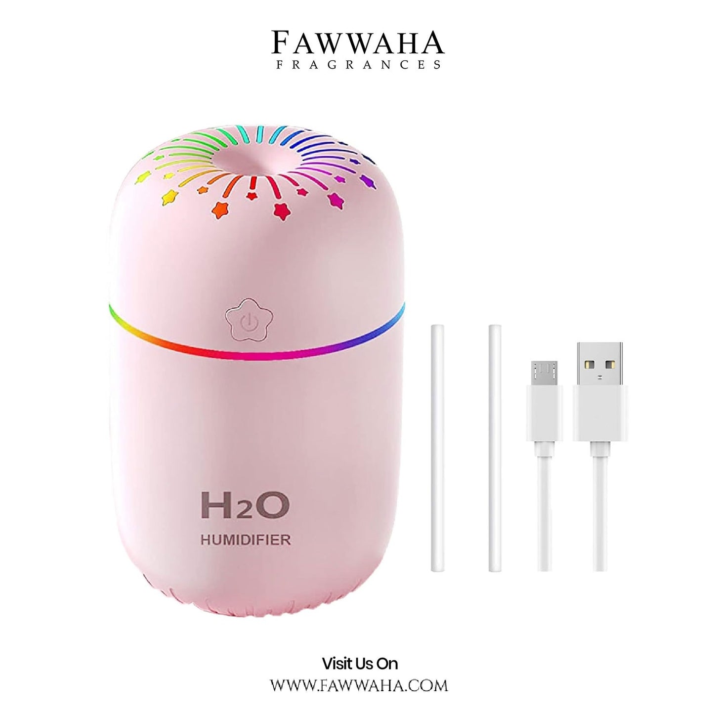 H2O Humidifier With LED Night Light