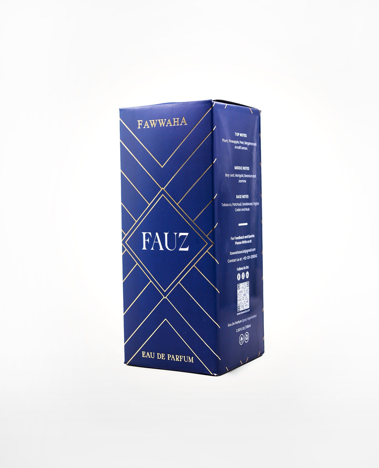 FAUZ by Fawwaha – A strong, spicy, and long-lasting winter scent inspired by Remy Latour's 'Cigar', blending fruity top notes with a vibrant heart and a rich woody, musky finish