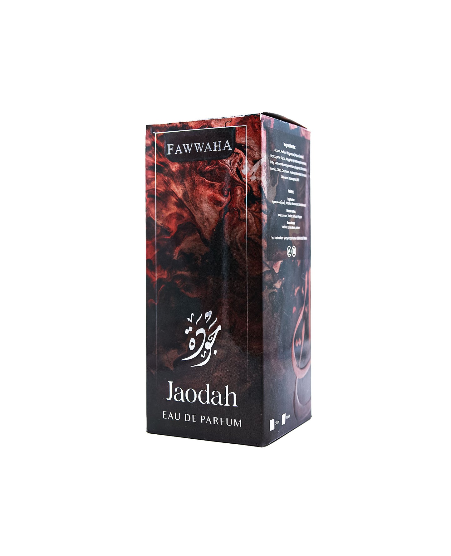 JAODAH by Fawwaha – A smoky, incense-rich unisex fragrance inspired by Tom Ford’s Oud Wood, featuring top notes of Agarwood (Oud), Brazilian Rosewood, and Sandalwood; a spicy heart of Cardamom and Sichuan Pepper; and a warm base of Vanilla, Vetiver, Tonka Bean, and Amber