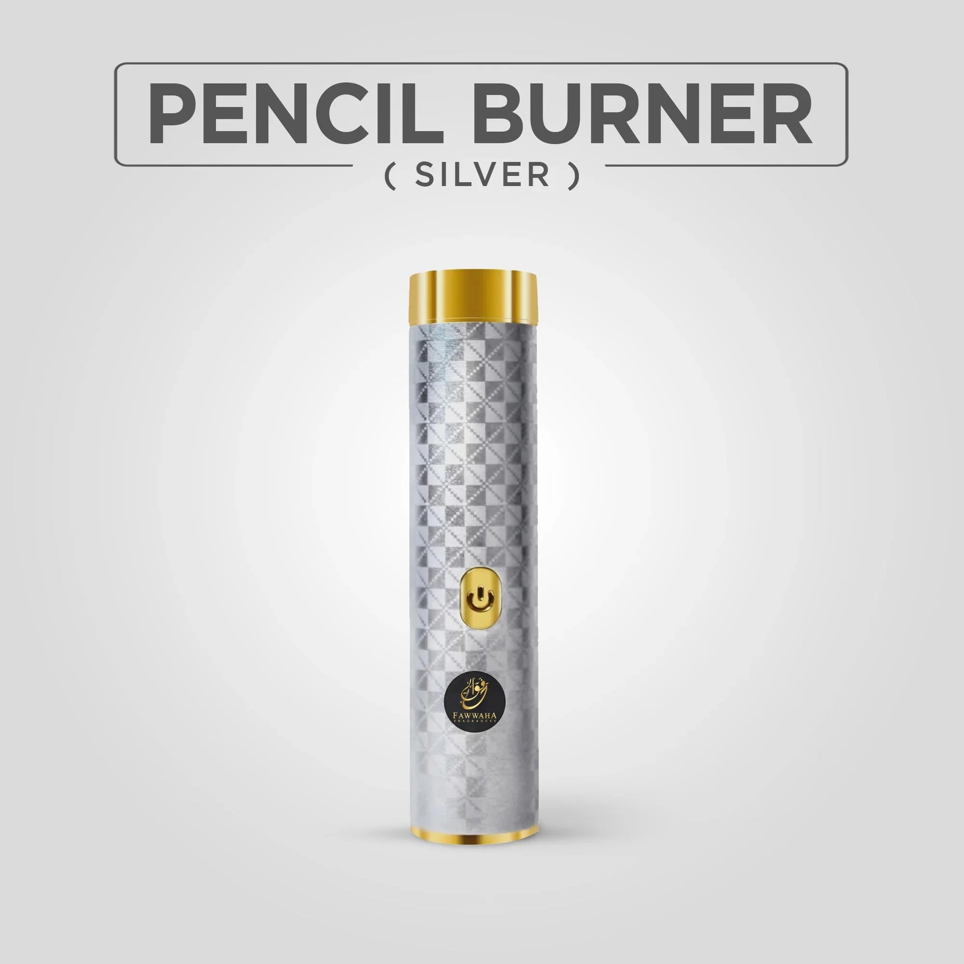 Portable silver Pencil Burner | Fawwaha Fragrance