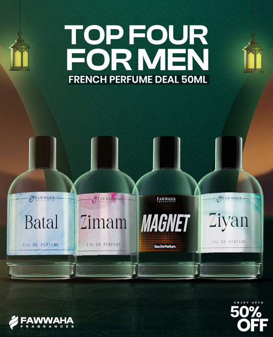 Top 4 Men's French Perfumes 50 ML