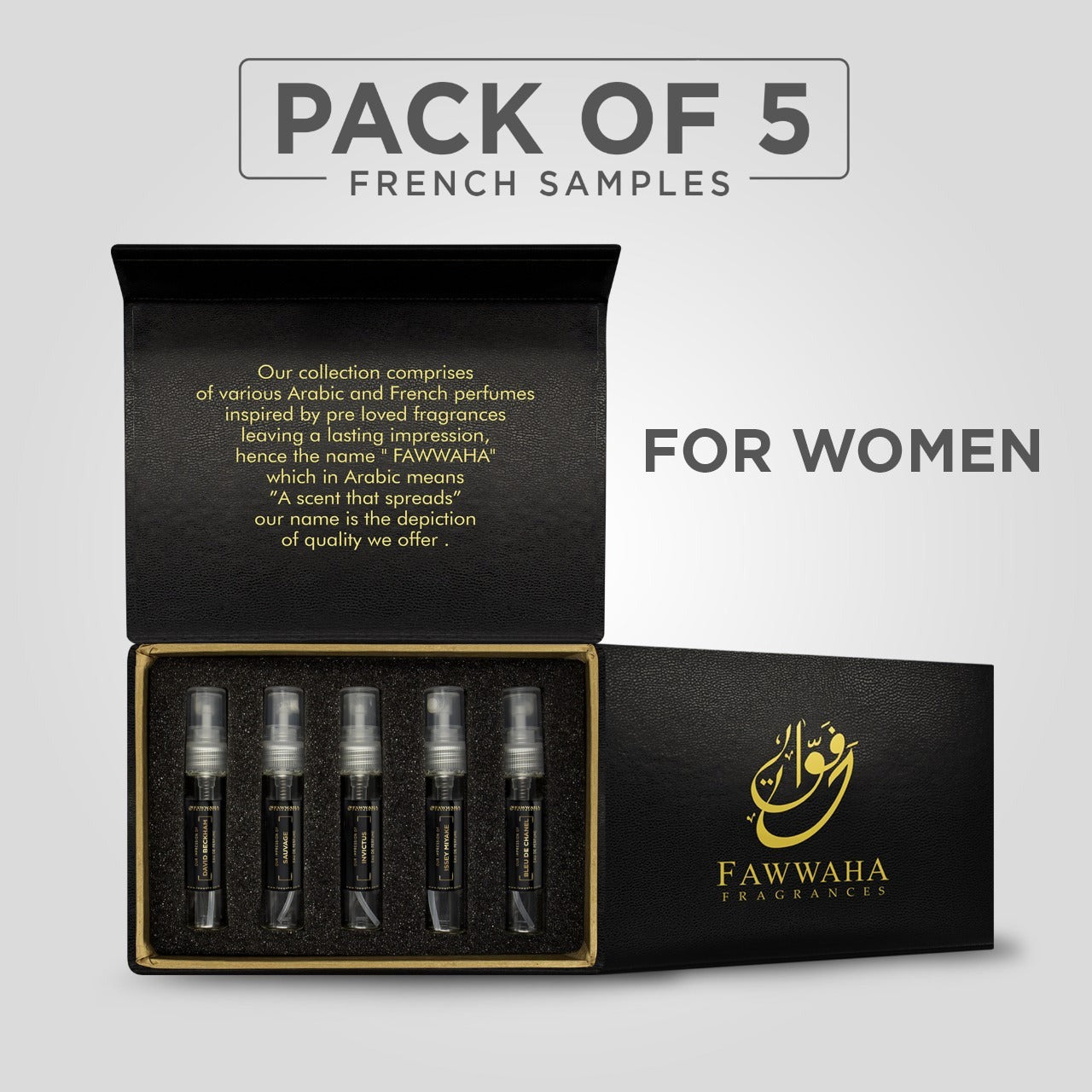 Pack of 5 Deal French Spray Testers  5 ml (For Women)